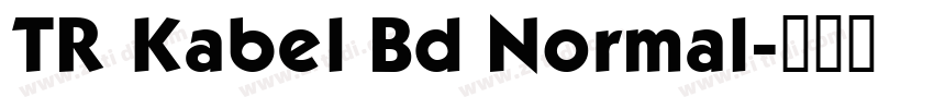 TR Kabel Bd Normal字体转换